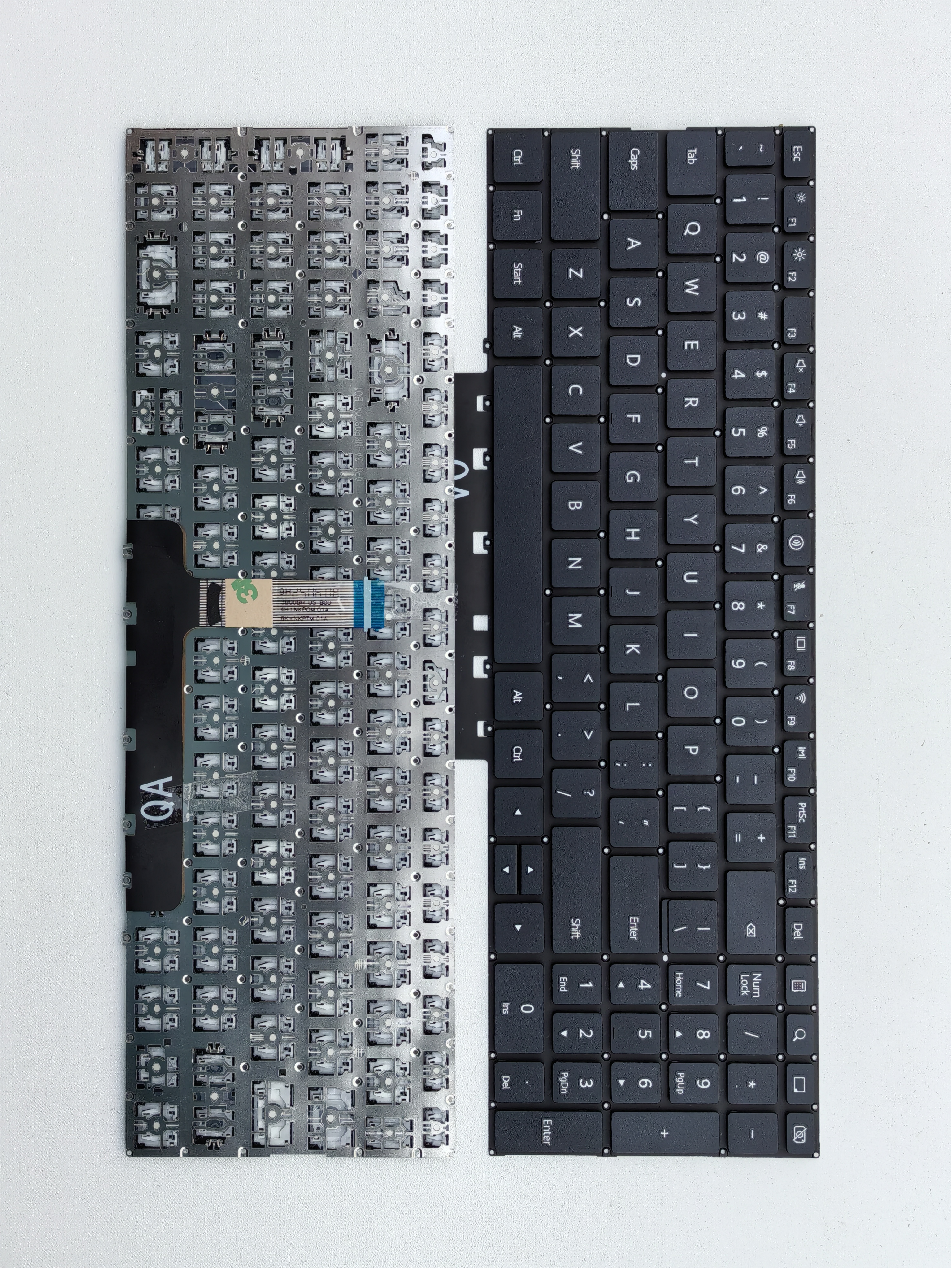 Picture of New Replacement Laptop Keyboard For HUAWEI D16/MateBook D16 with steps/vertical cable RLEF-16 RLEFG-16 BLACK (OEM) US Layout